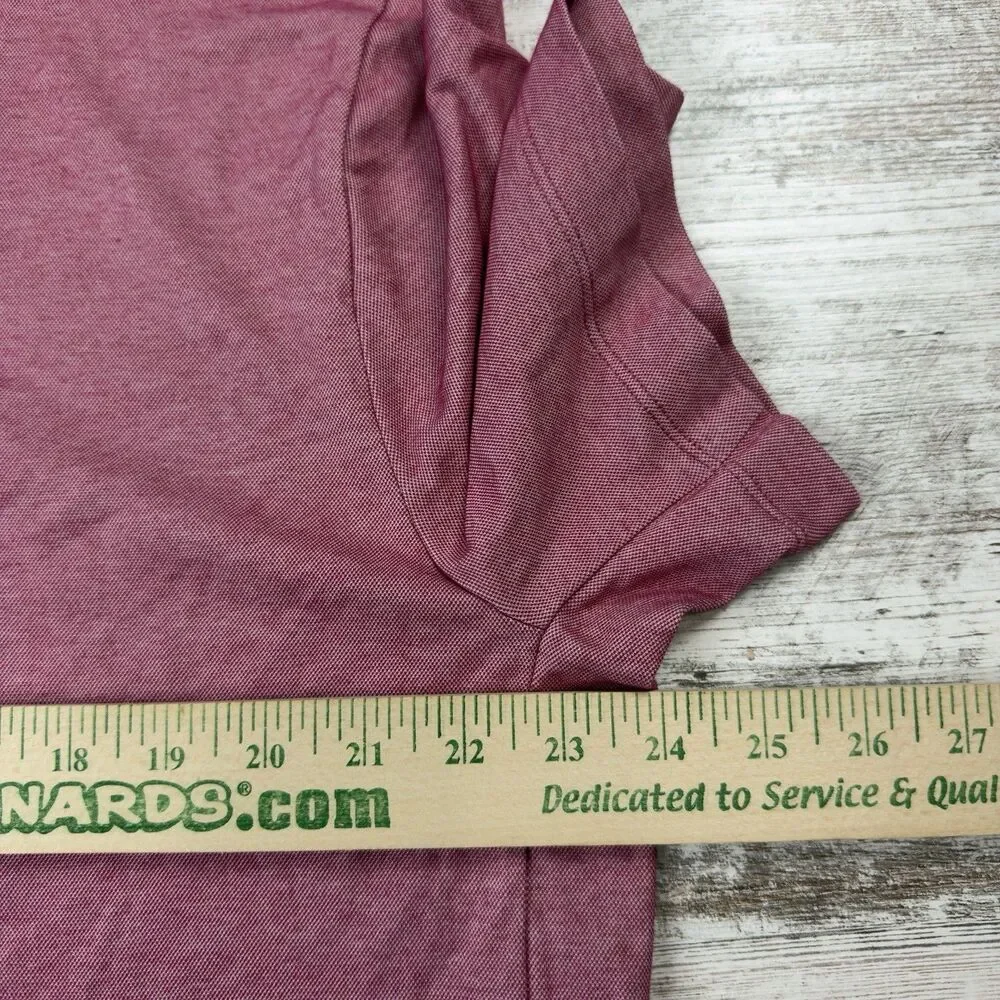 NWT J.Crew Performance Polo Shirt Mens XL COOLMAX Pink Raspberry Golf BN365